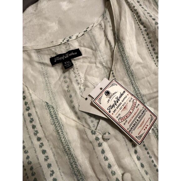 NWT Flag & Anthem Ruffle Tiered Peasant Top Womens XXL Boho Cottagecore Festival - Picture 2 of 6